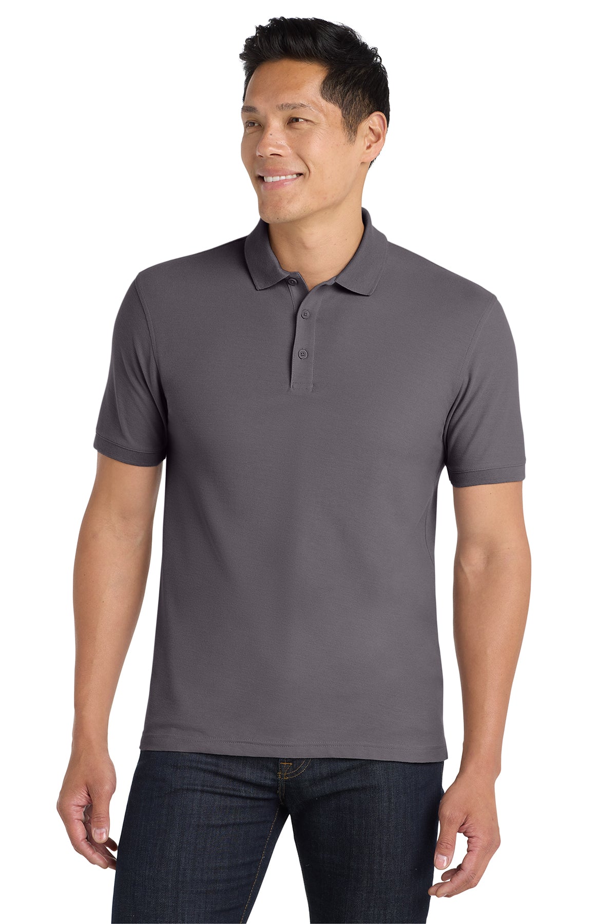 Port Authority K100 Core Classic Pique Polo in Graphite