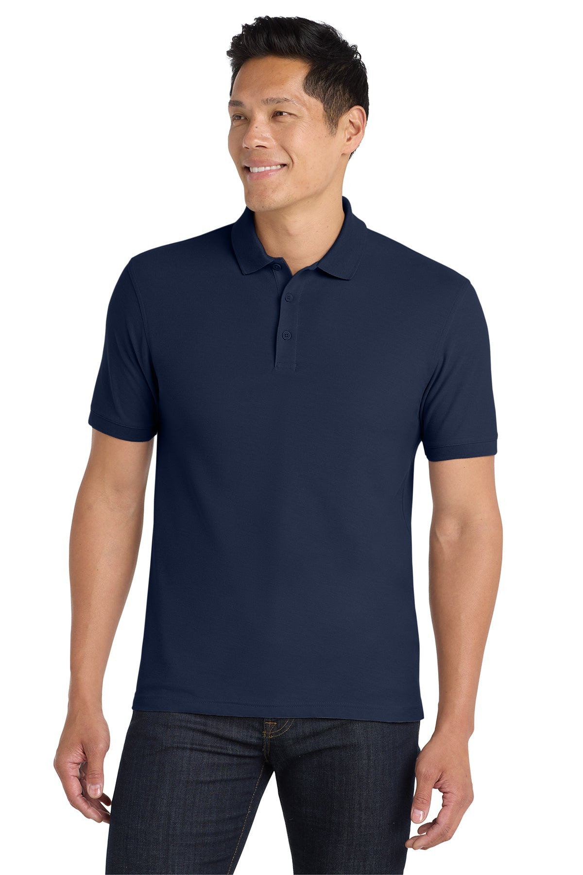 Port Authority® K100 Core Classic Pique Polo - River Blue Navy