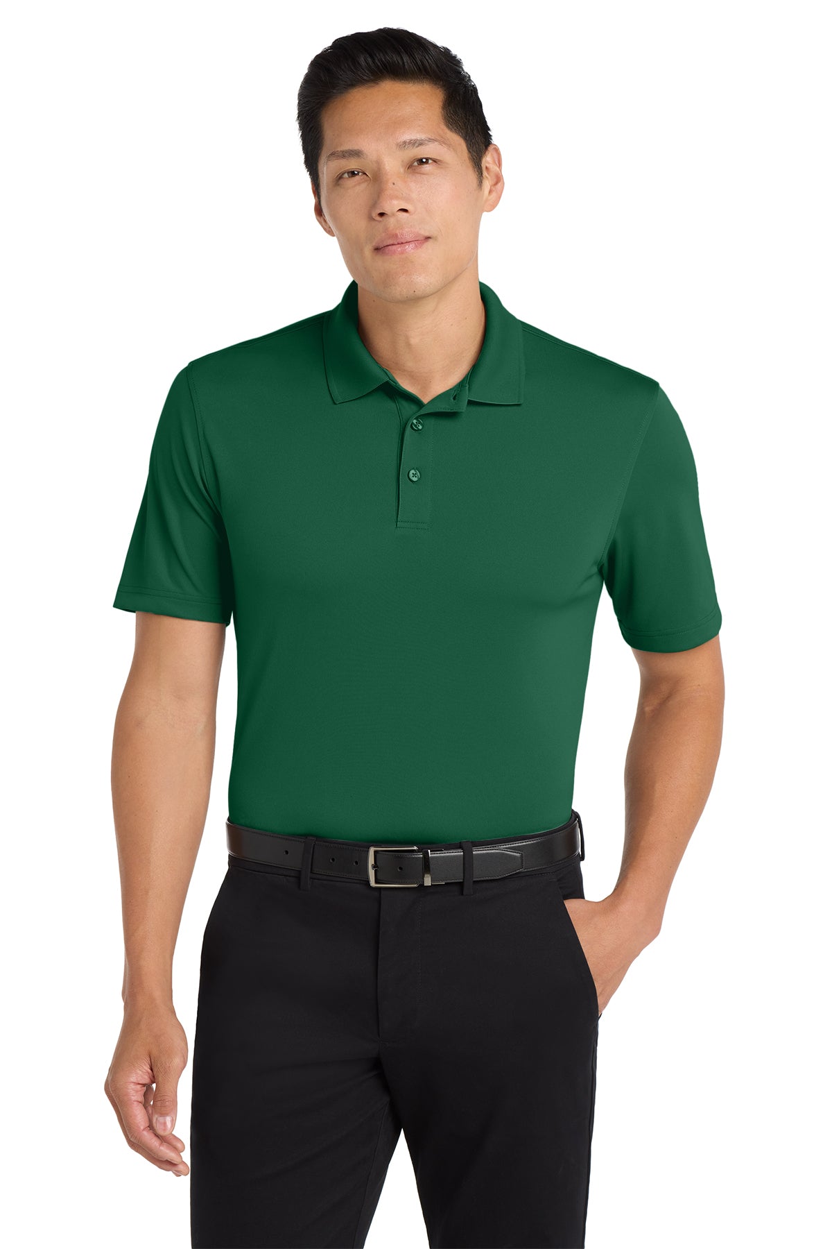 Port Authority K110 Dry Zone UV Micro-Mesh Polo in Deep Forest Green
