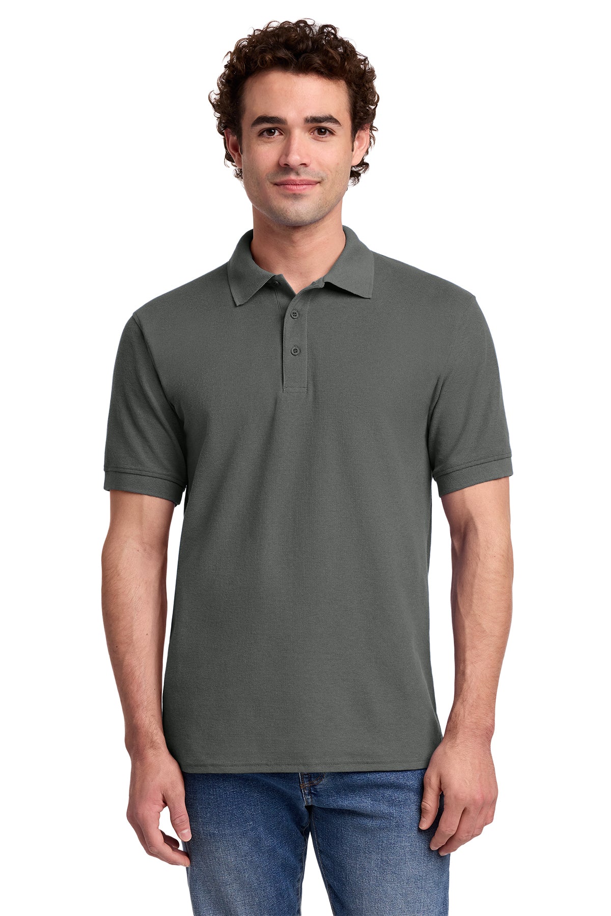 Port & Co® KP155 Core Blend Pique Polo - Charcoal