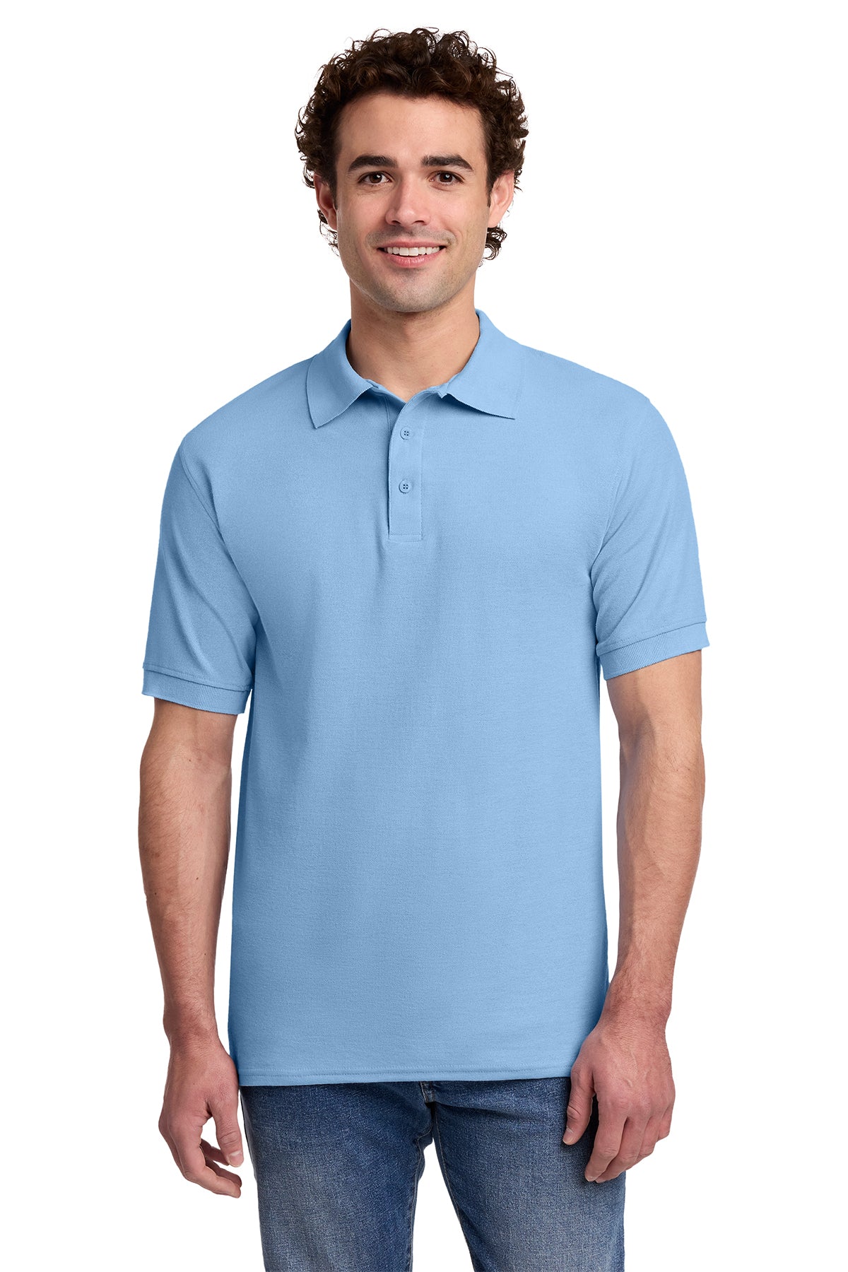 Port & Co® KP155 Core Blend Pique Polo - Light Blue