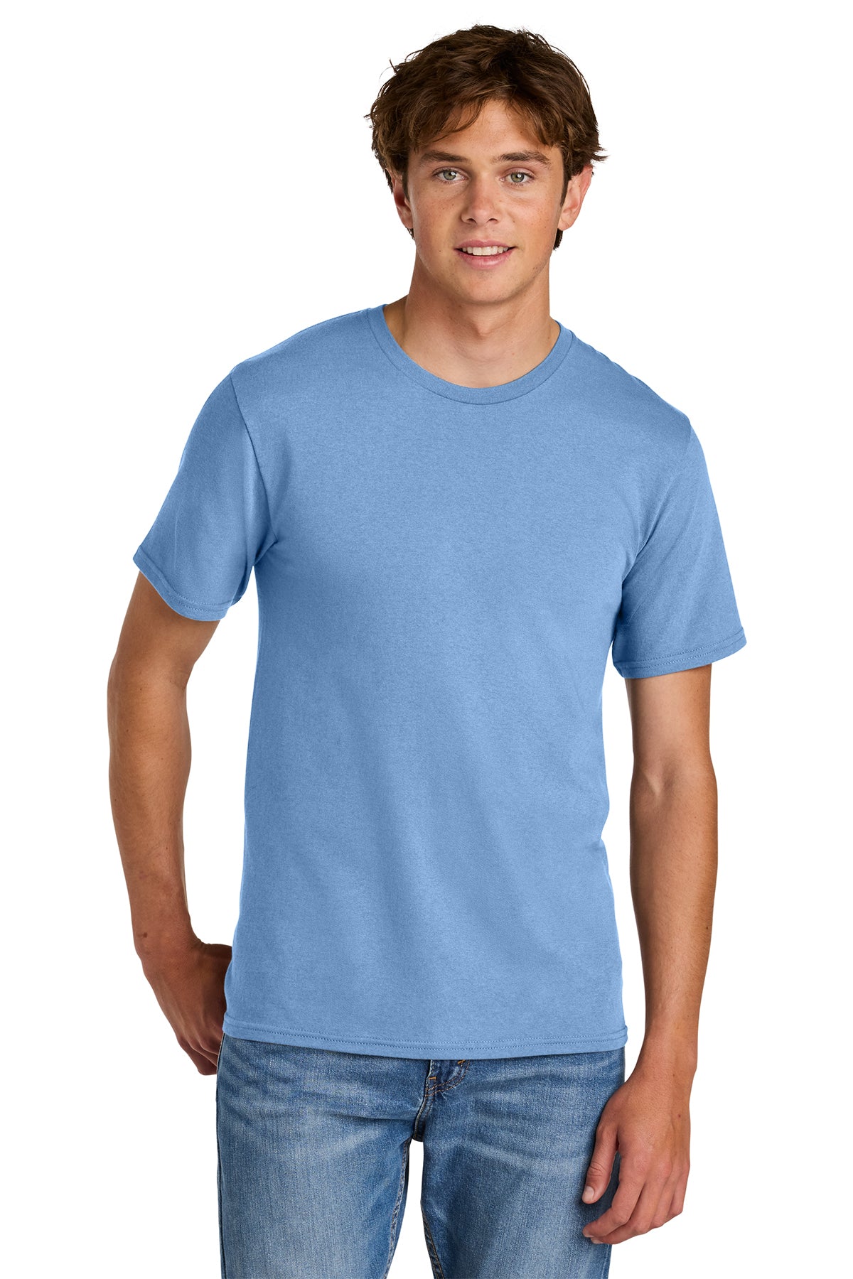 Port & Co® PC43 Easy Cotton Tee - Carolina Blue