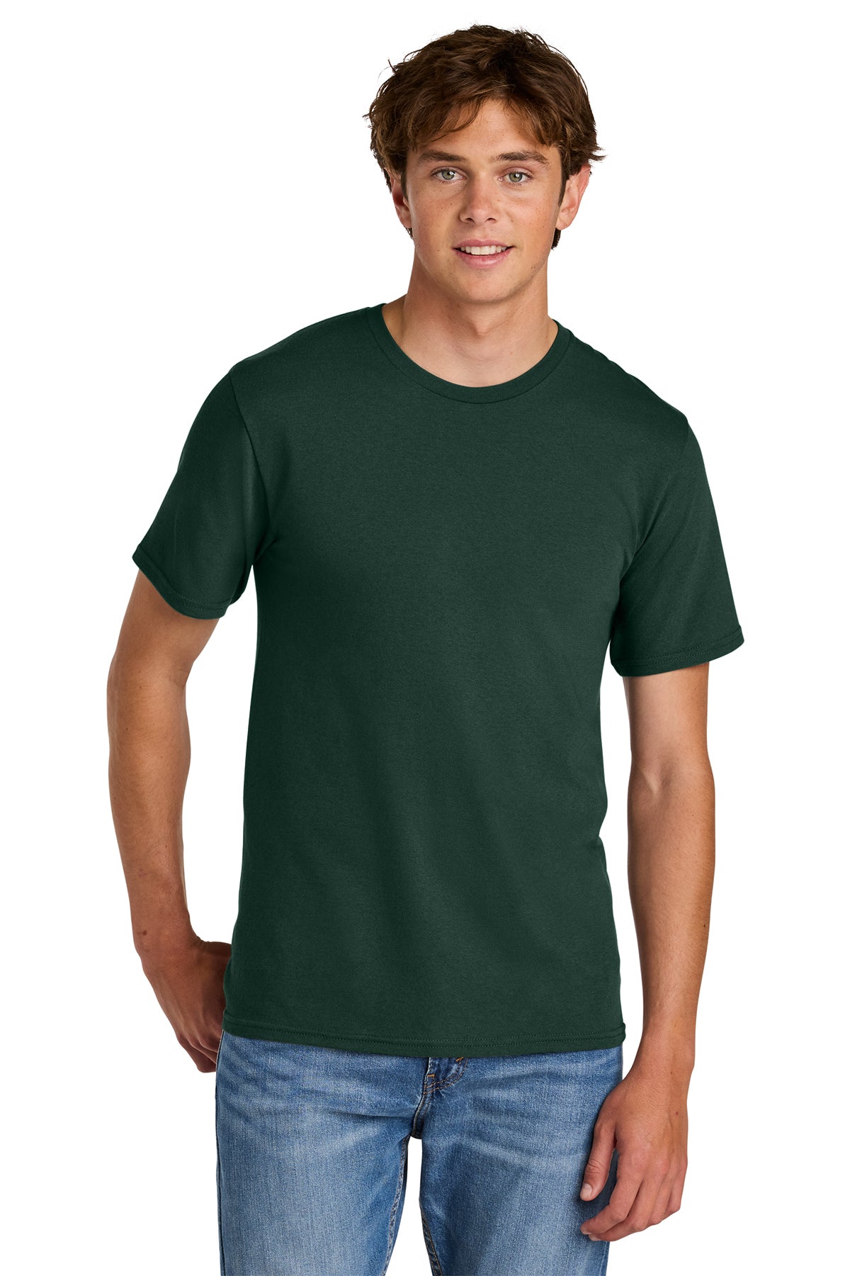 Port & Co® PC43 Easy Cotton Tee - Dark Green