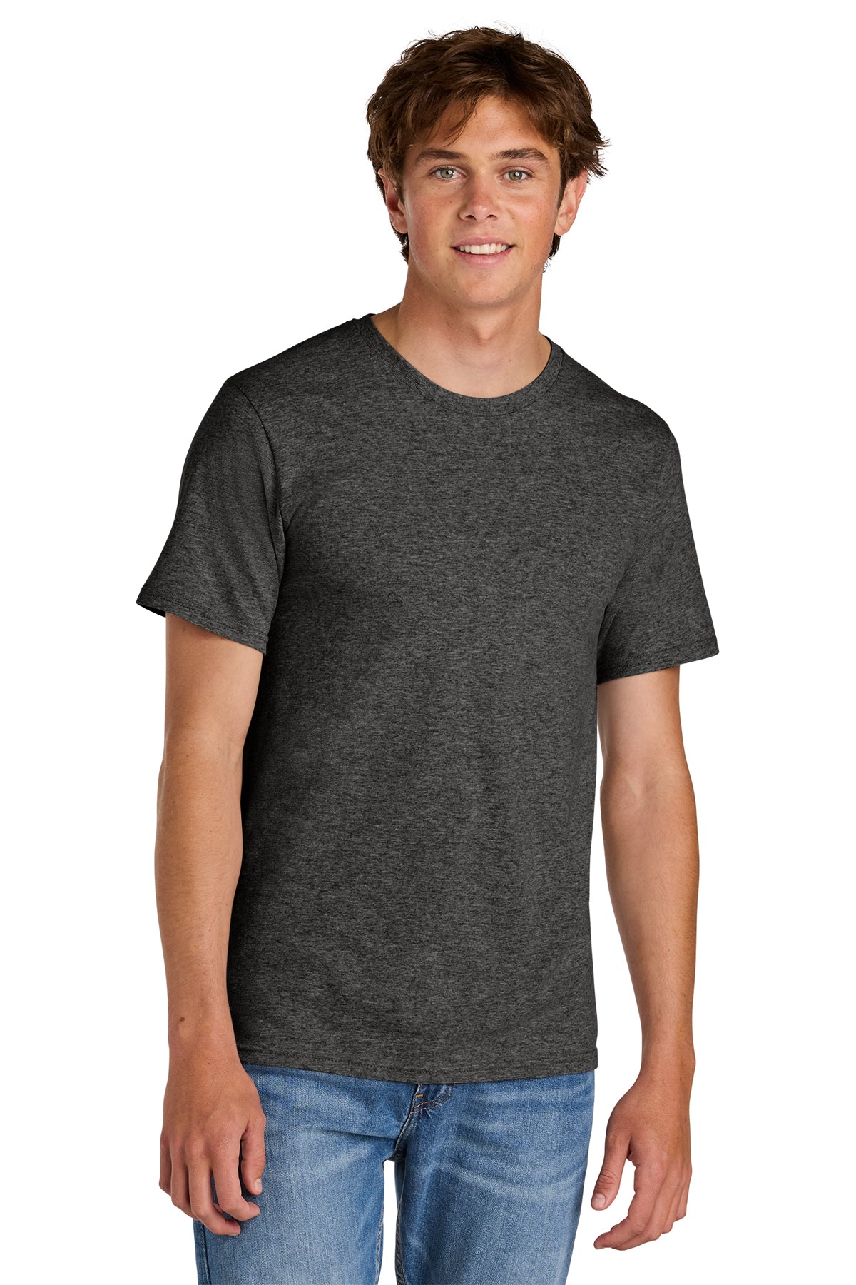 Port & Co® PC43 Easy Cotton Tee - Dark Heather Grey