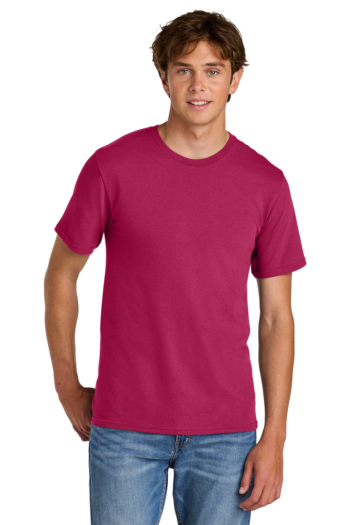 Port & Co® PC43 Easy Cotton Tee - Flush Pink