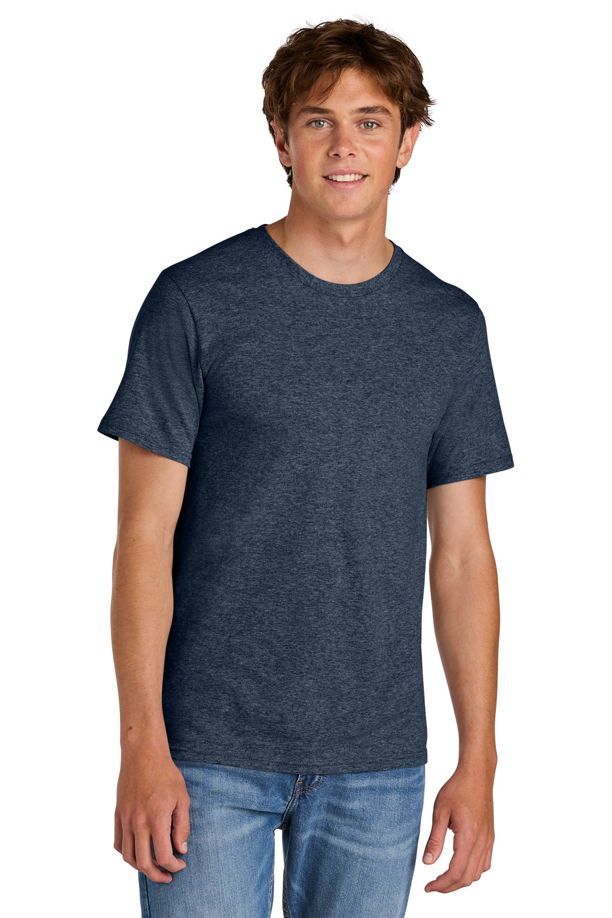 Port & Co® PC43 Easy Cotton Tee - Heather Navy