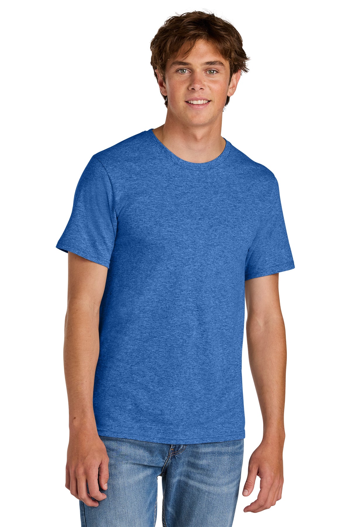 Port & Co® PC43 Easy Cotton Tee - Heather Royal