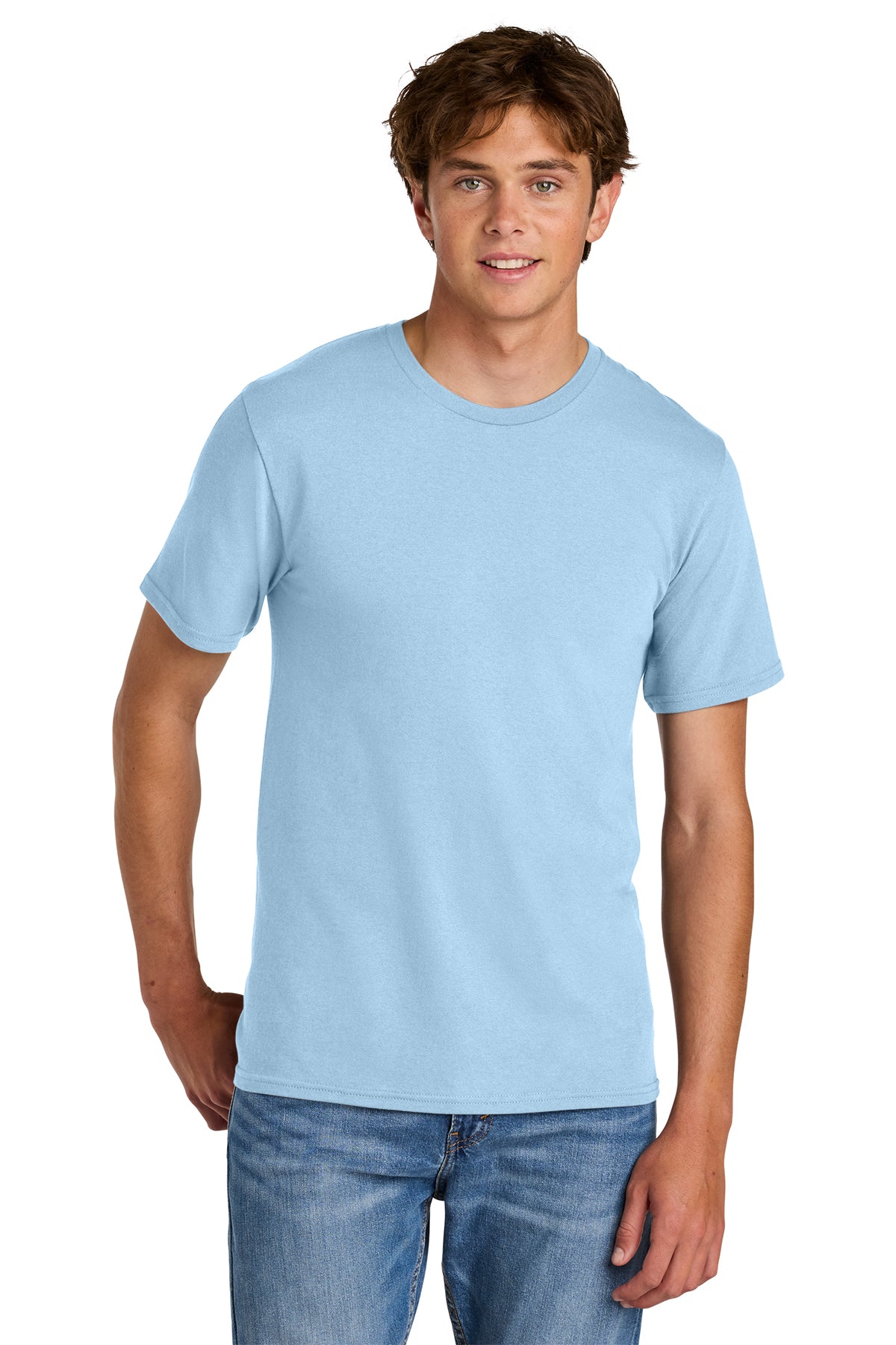 Port & Co® PC43 Easy Cotton Tee - Ice Blue
