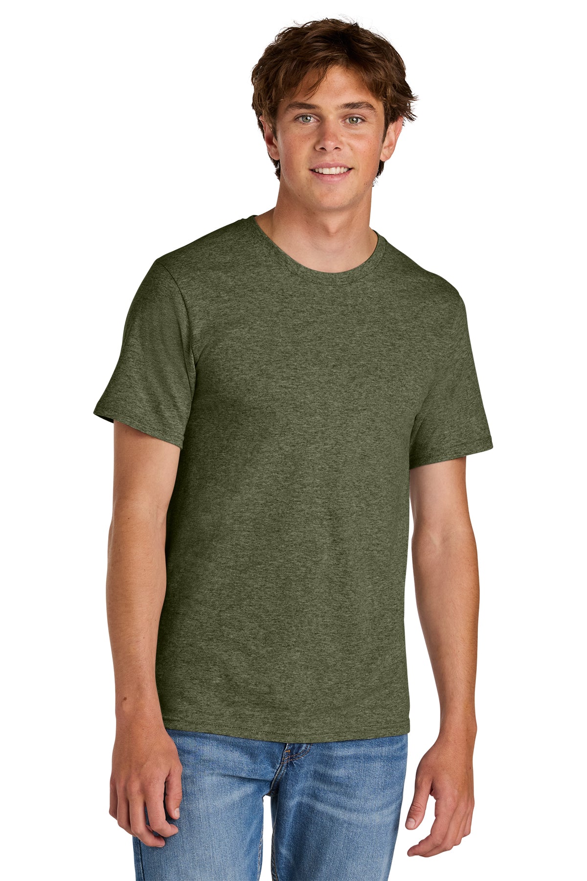 Port & Co® PC43 Easy Cotton Tee - Olive Drab Green Heather