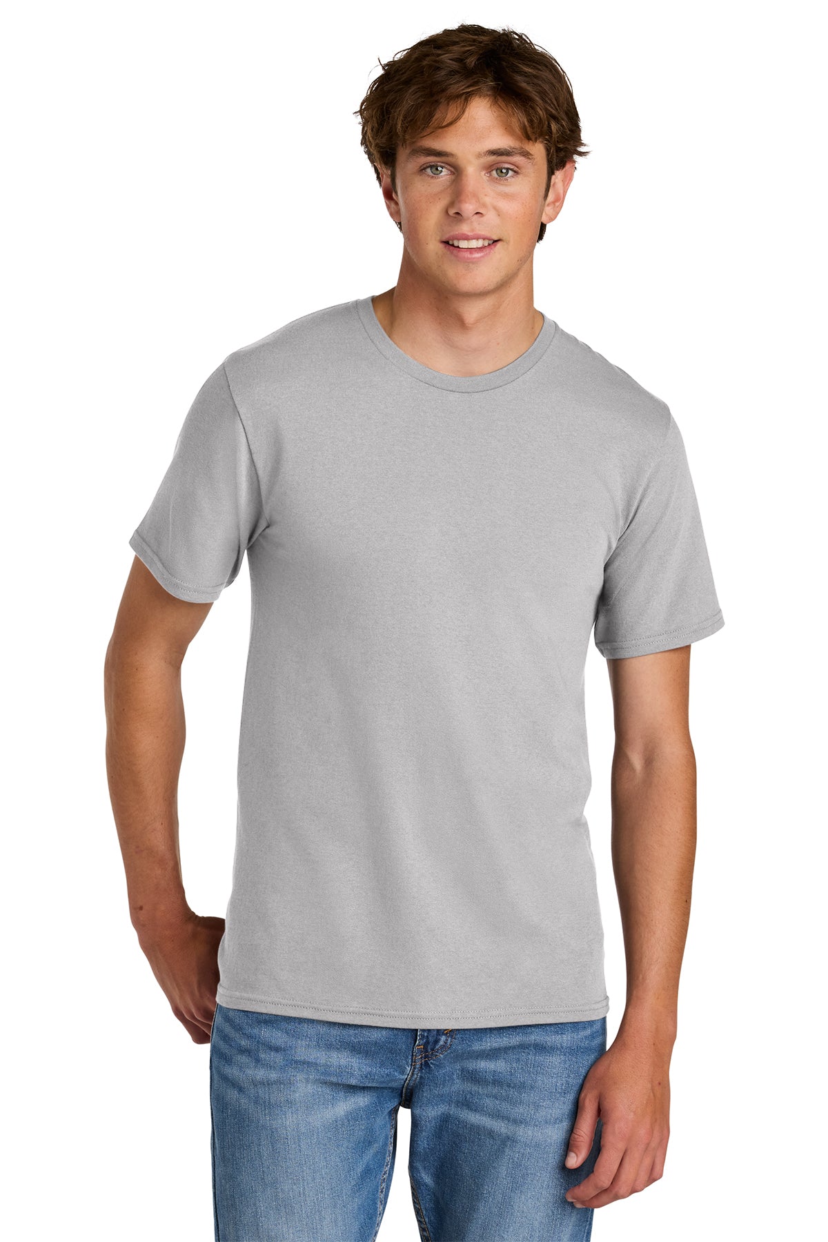 Port & Co® PC43 Easy Cotton Tee - Silver