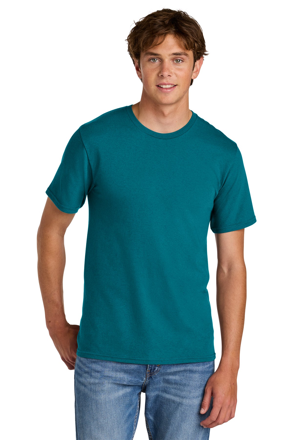 Port & Co® PC43 Easy Cotton Tee - Teal