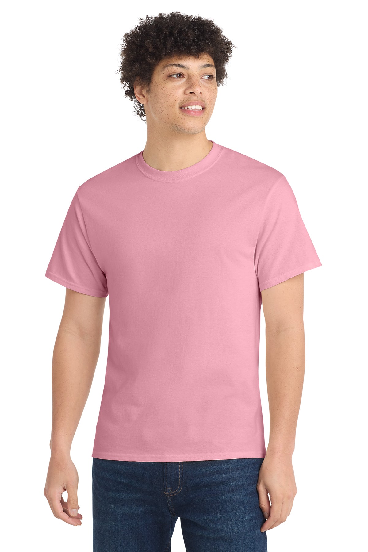 Port & Co® PC54 Core Cotton Tee - Candy Pink