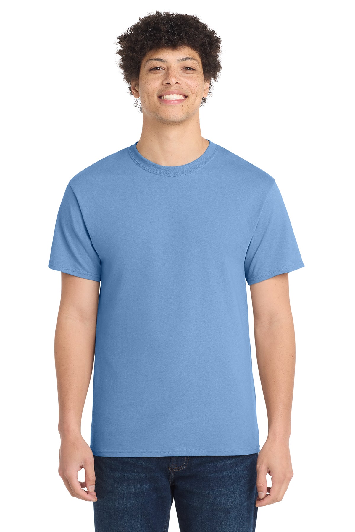 Port & Co® PC54 Core Cotton Tee - Carolina Blue