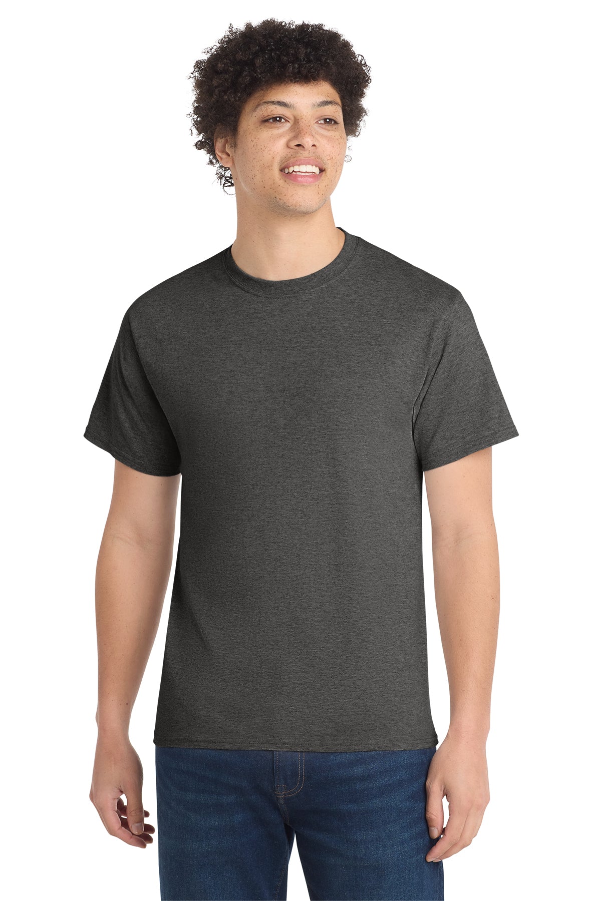 Port & Co® PC54 Core Cotton Tee - Dark Heather Grey