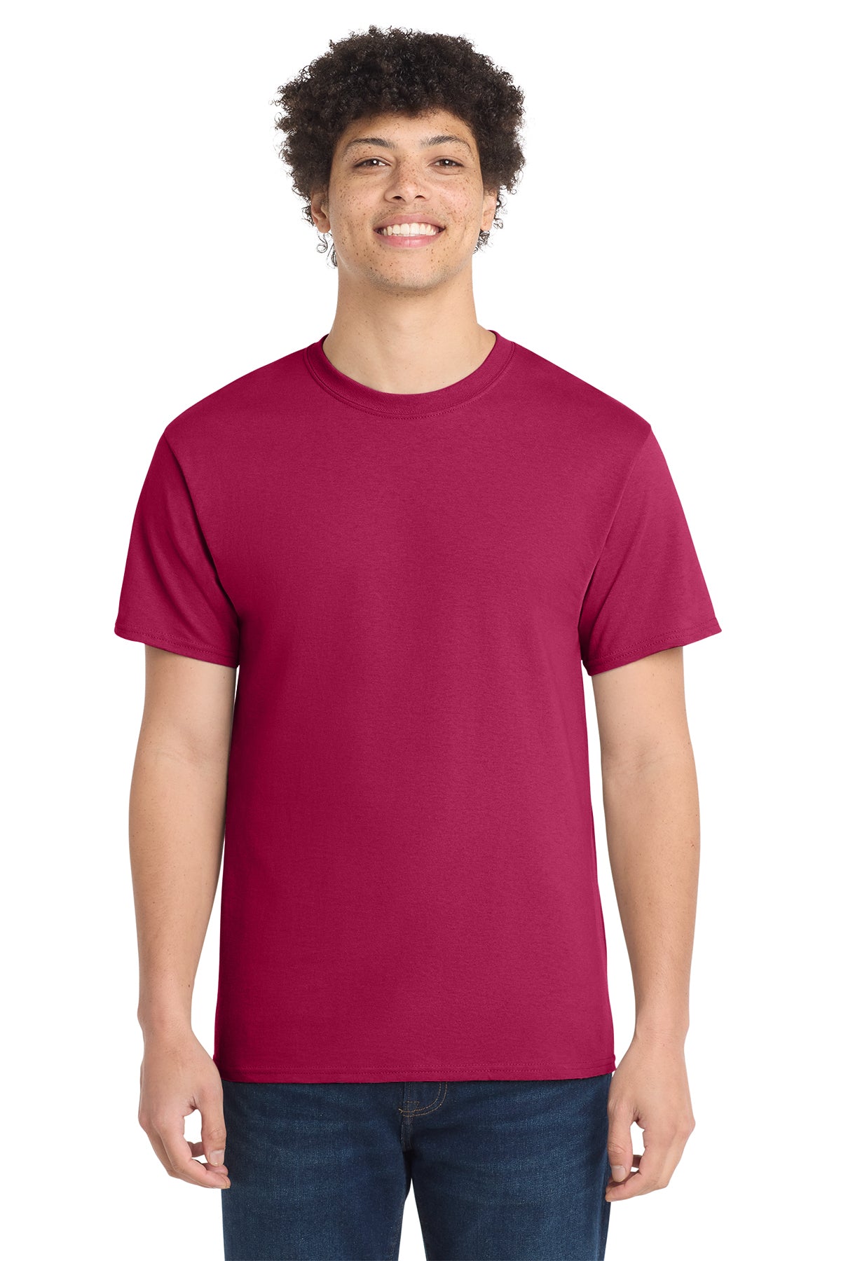 Port & Co® PC54 Core Cotton Tee - Flush Pink