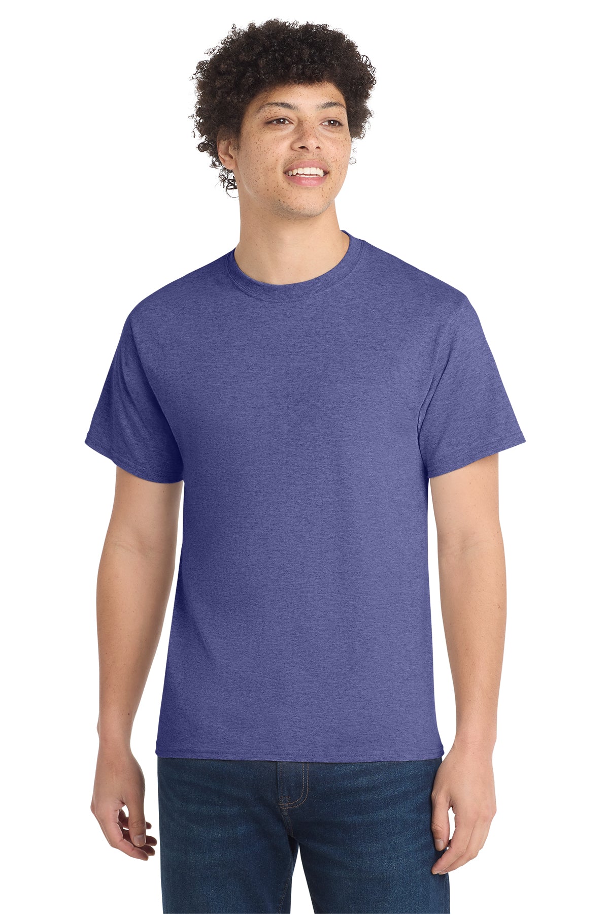 Port & Co® PC54 Core Cotton Tee - Heather Purple