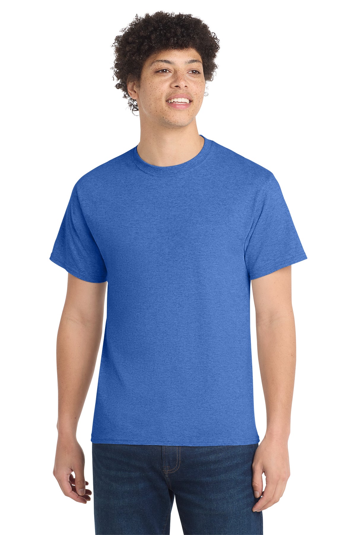 Port & Co® PC54 Core Cotton Tee - Heather Royal
