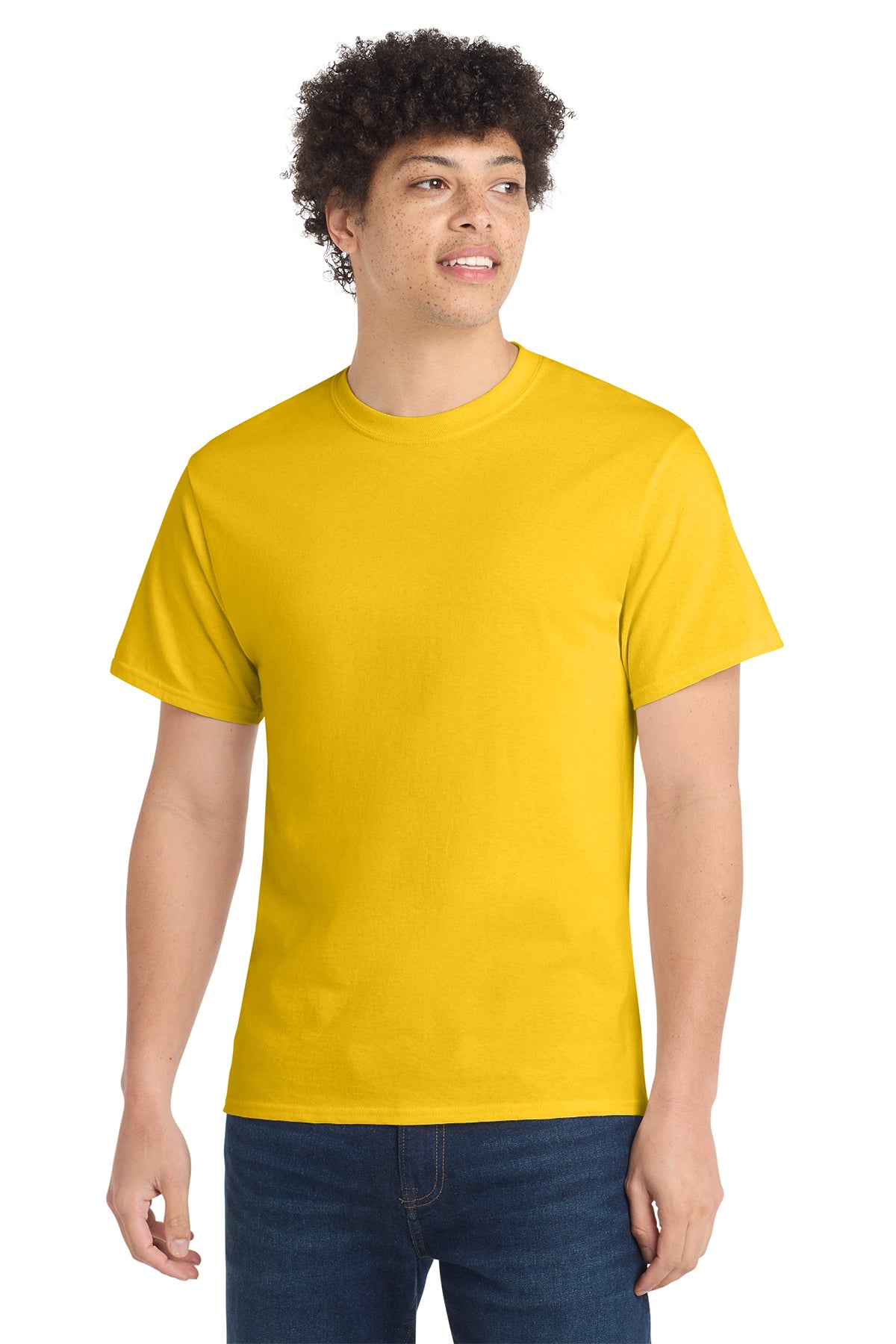 Port & Co® PC54 Core Cotton Tee - Lemon Yellow