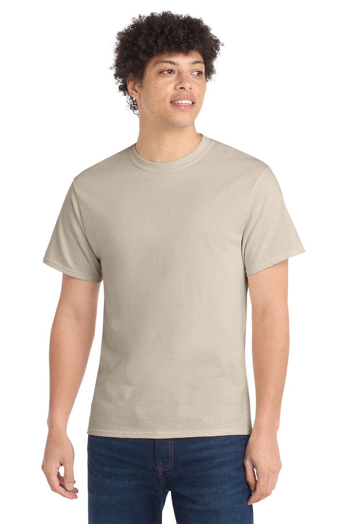 Port & Co® PC54 Core Cotton Tee - Light Sand