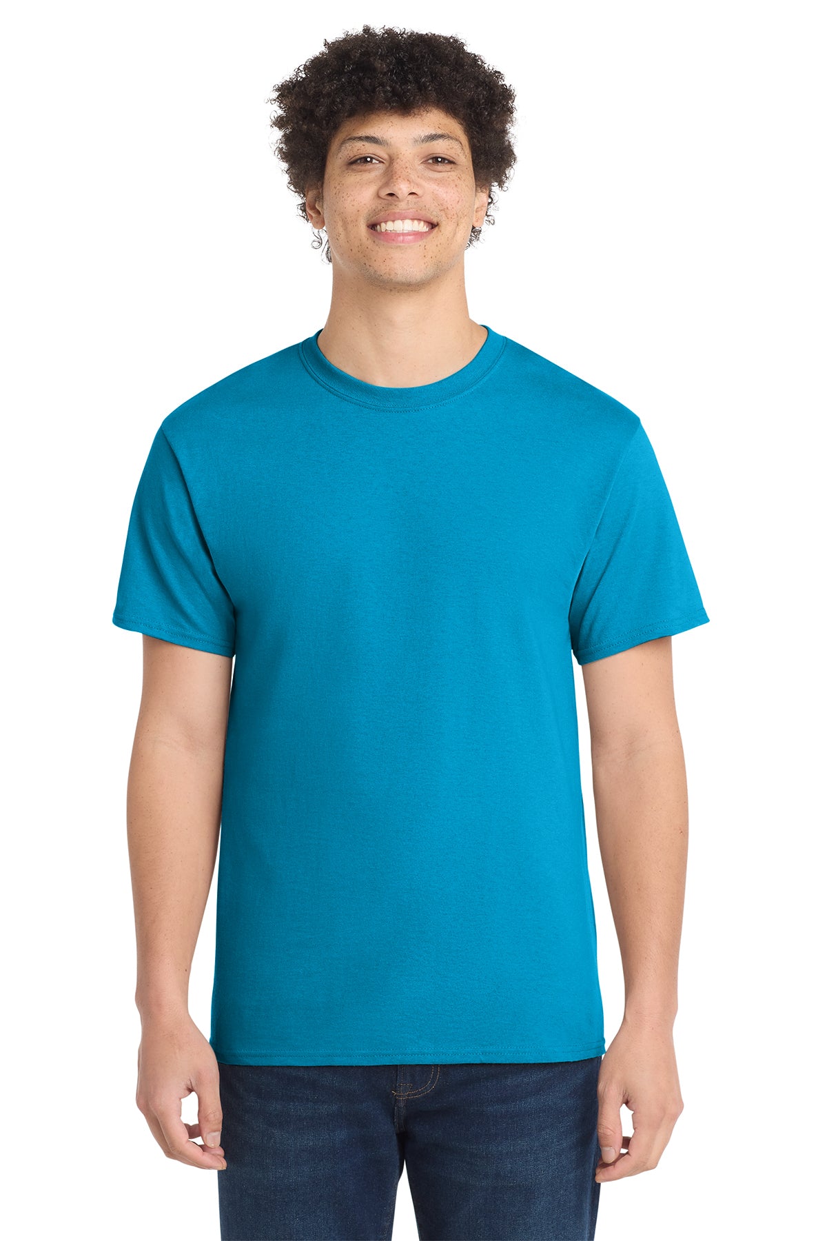 Port & Co® PC54 Core Cotton Tee - Neon Blue