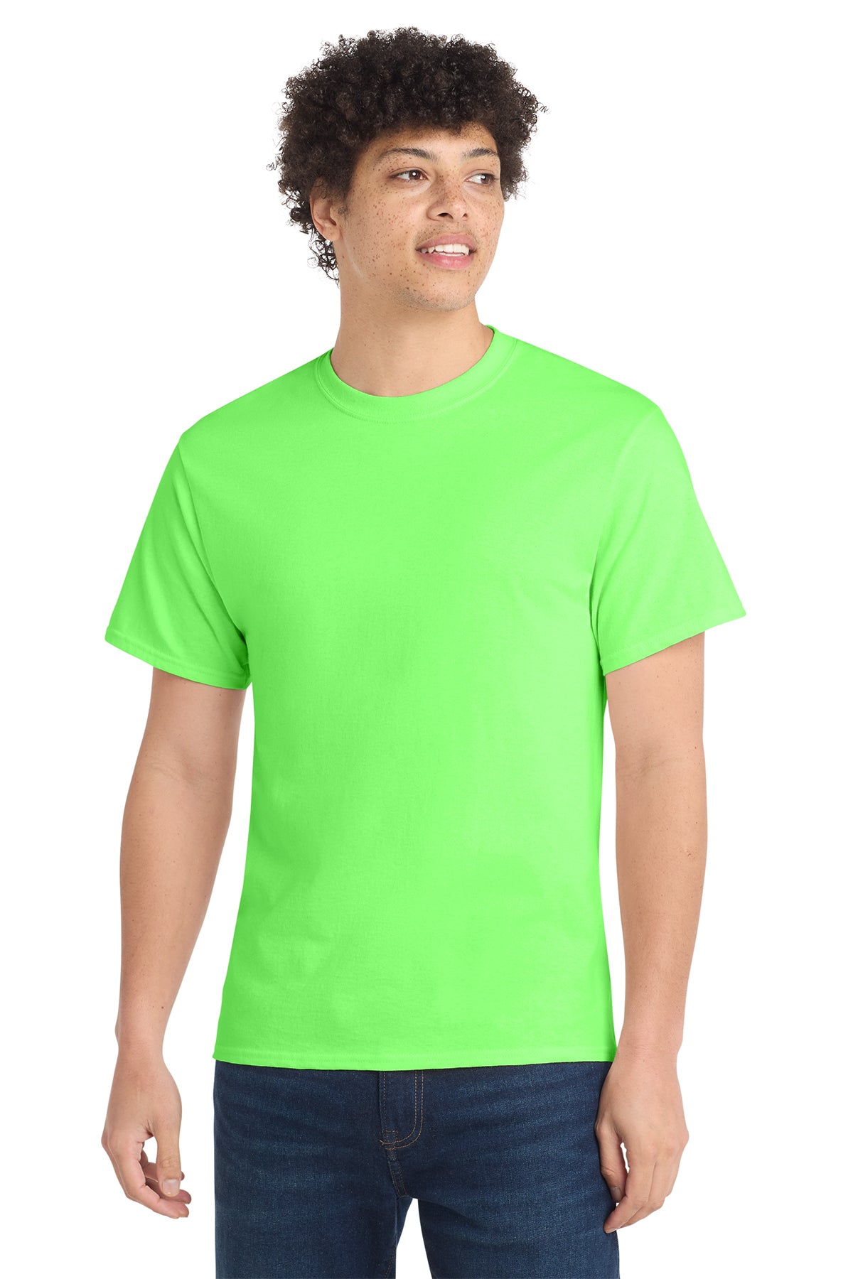 Port & Co® PC54 Core Cotton Tee - Neon Green