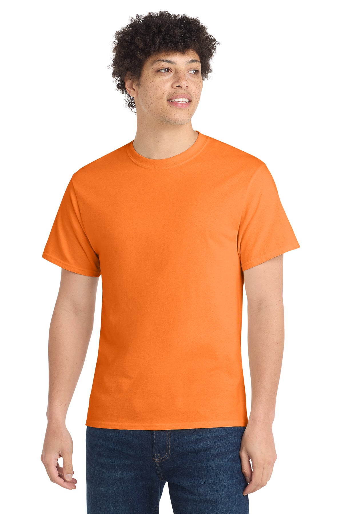 Port & Co® PC54 Core Cotton Tee - Neon Orange