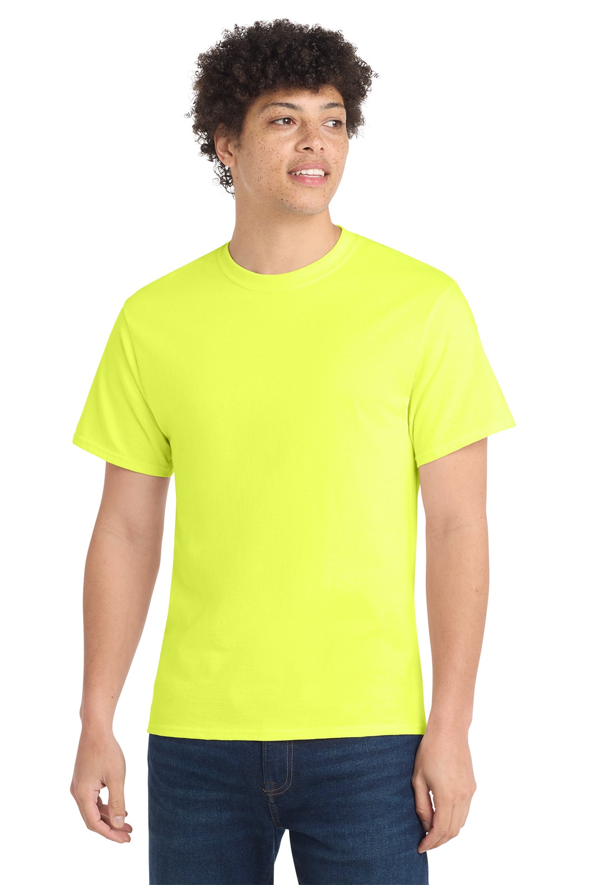 Port & Co® PC54 Core Cotton Tee - Neon Yellow
