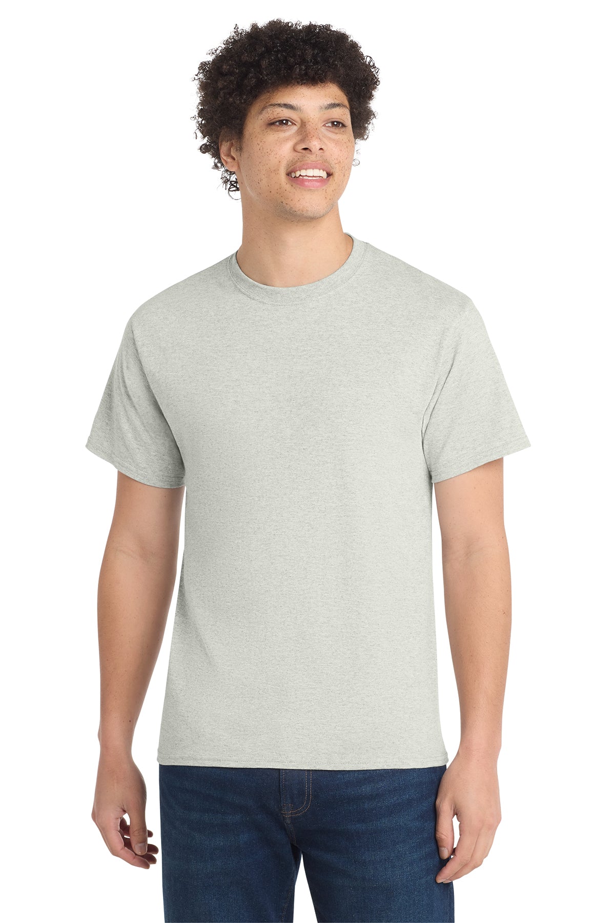 Port & Co® PC54 Core Cotton Tee - Oatmeal Heather