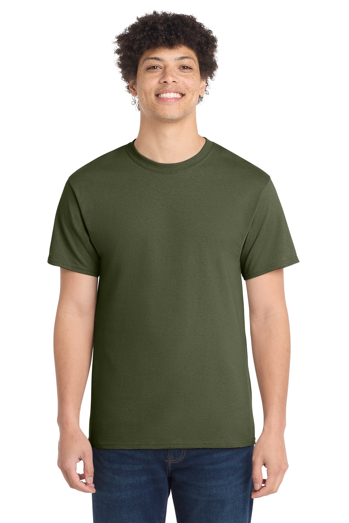 Port & Co® PC54 Core Cotton Tee - Olive Drab Green