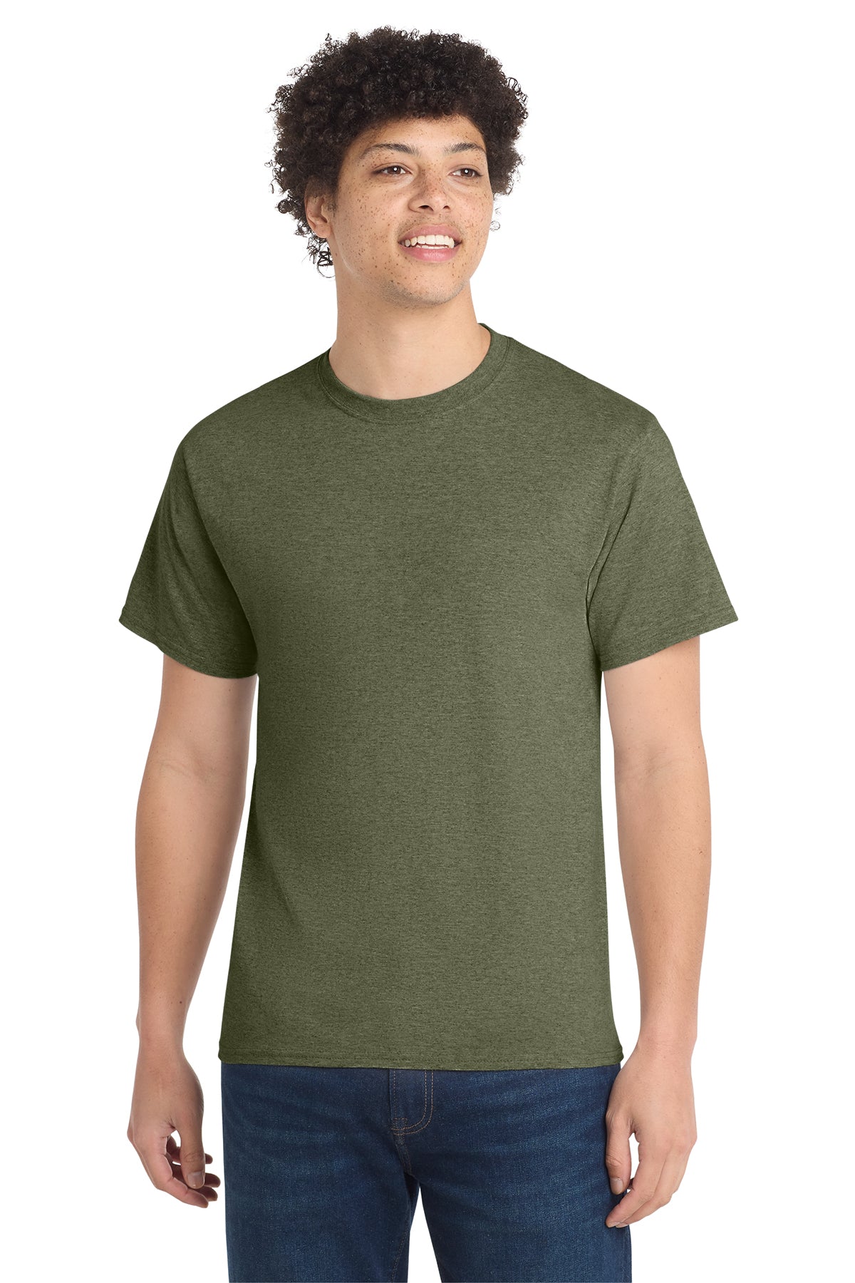 Port & Co® PC54 Core Cotton Tee - Olive Drab Green Heather