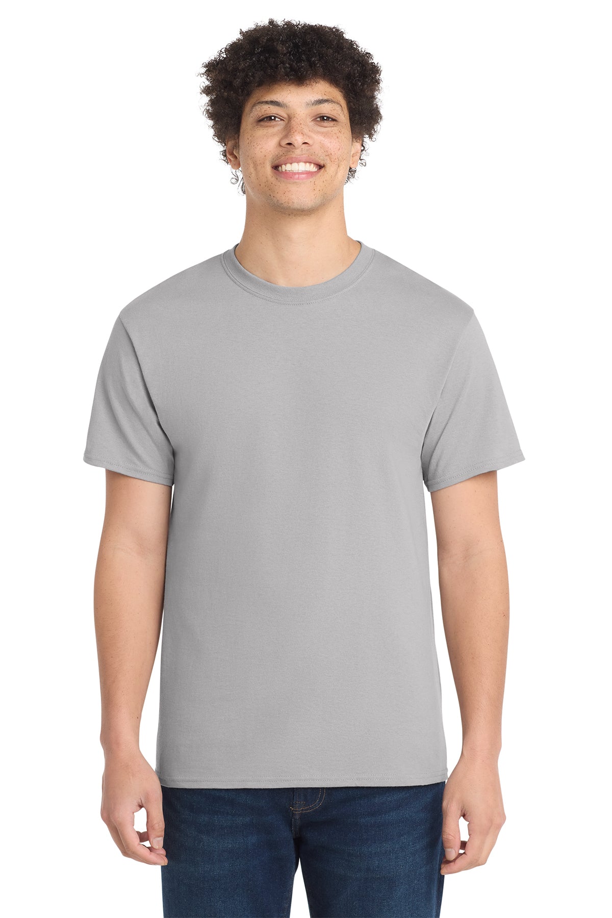 Port & Co® PC54 Core Cotton Tee - Silver