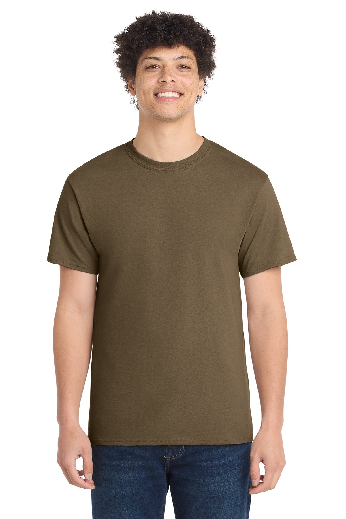 Port & Co® PC54 Core Cotton Tee - Woodland Brown