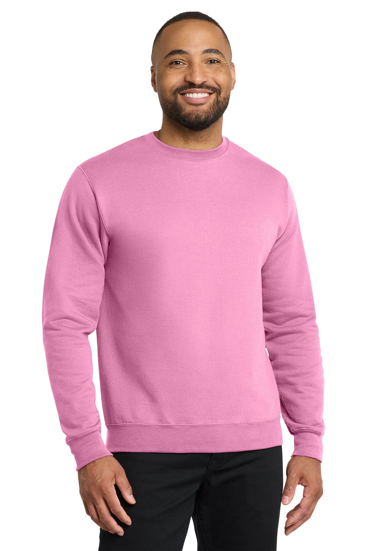 Port & Co® PC78 Core Fleece Crewneck Sweatshirt - Candy Pink