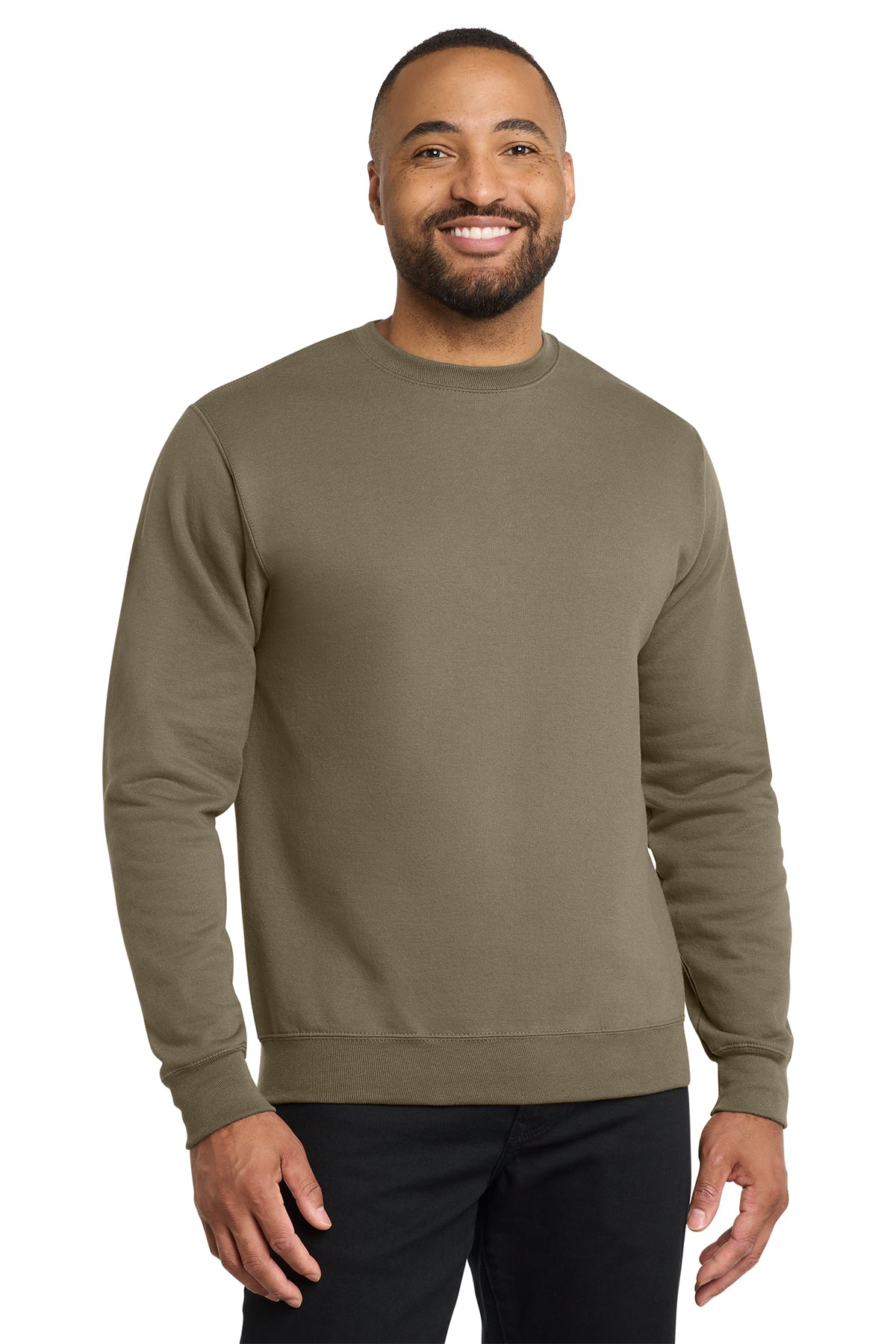 Port & Co® PC78 Core Fleece Crewneck Sweatshirt - Coyote Brown