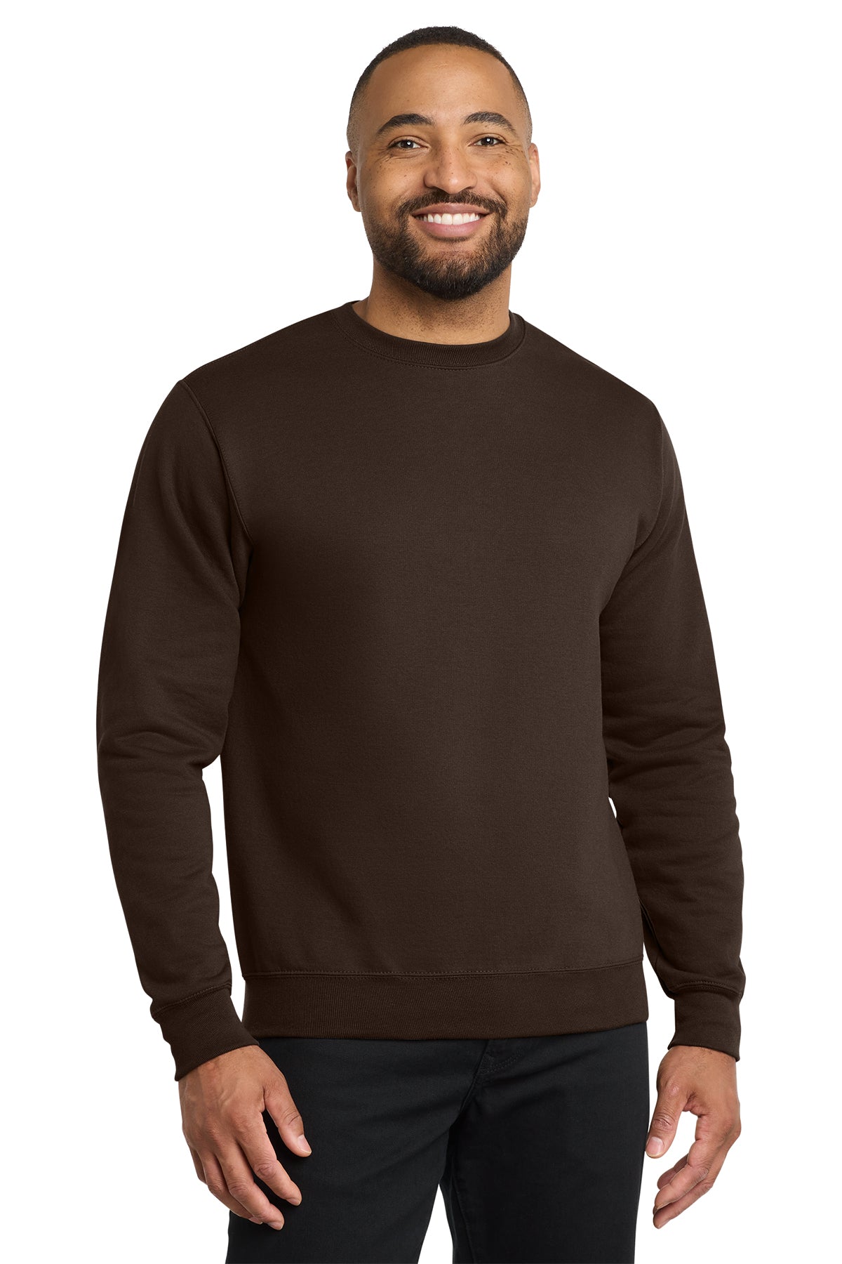 Port & Co® PC78 Core Fleece Crewneck Sweatshirt - Dark Chocolate Brown