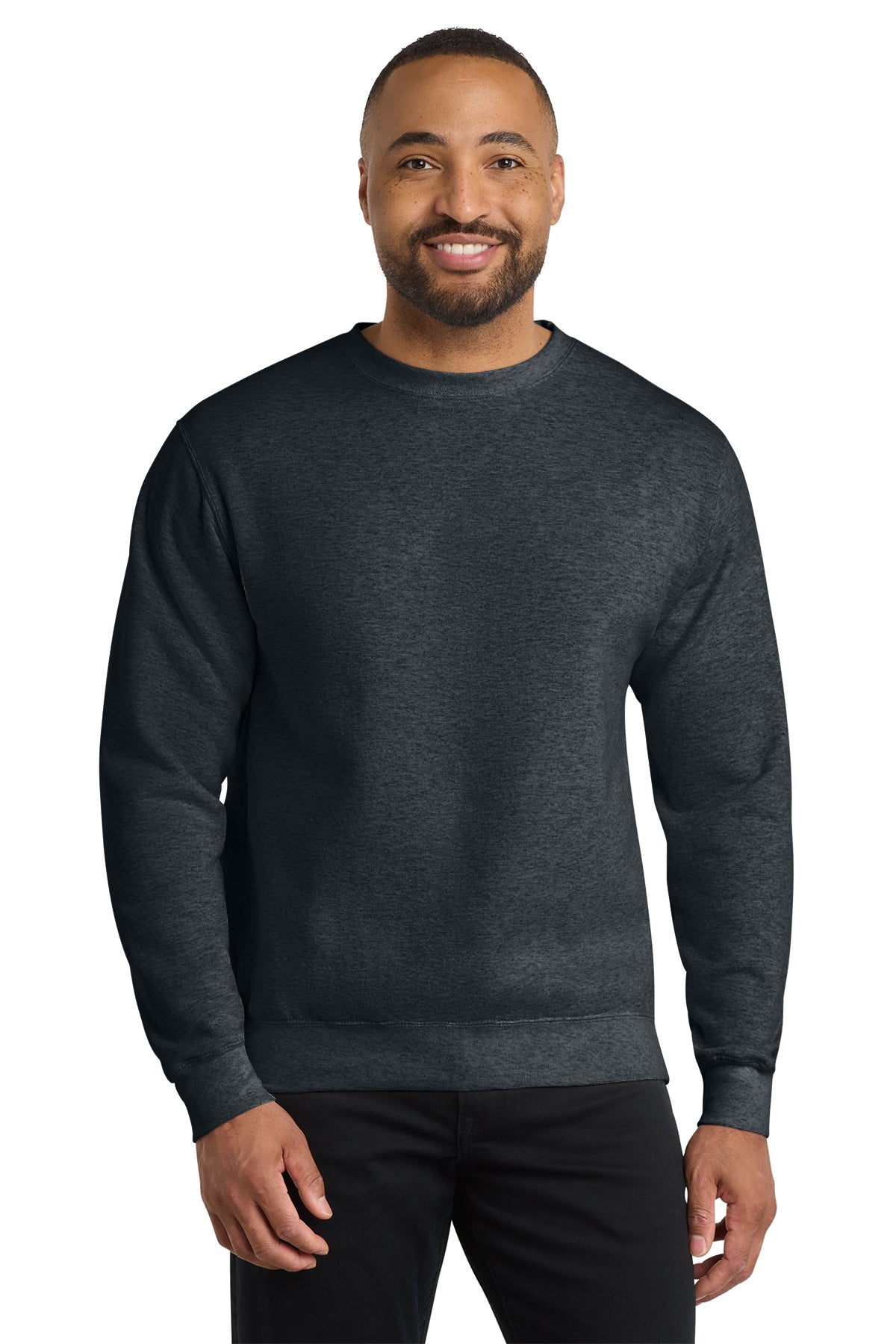 Port & Co® PC78 Core Fleece Crewneck Sweatshirt - Dark Heather Grey