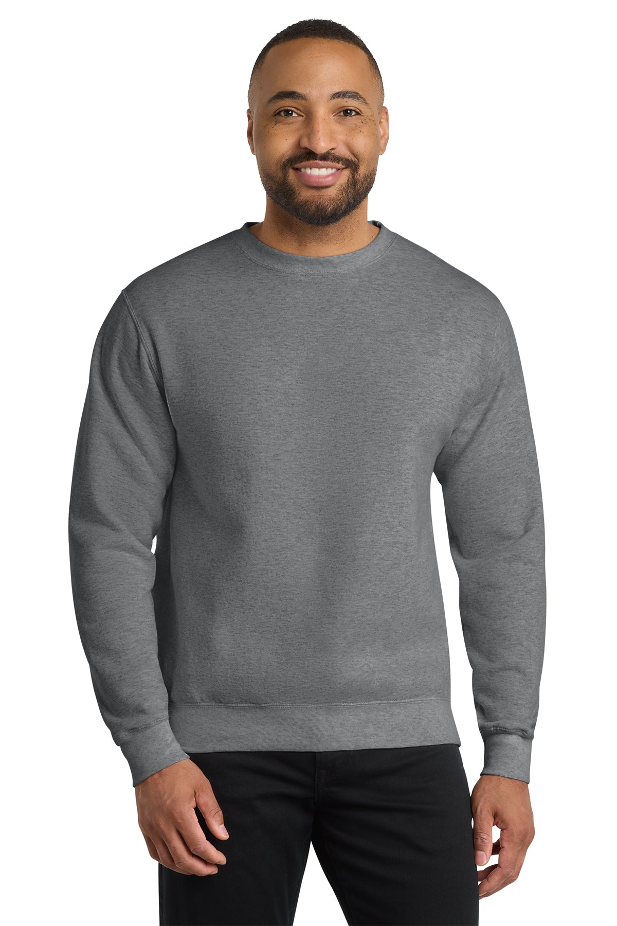 Port & Co® PC78 Core Fleece Crewneck Sweatshirt - Graphite Heather