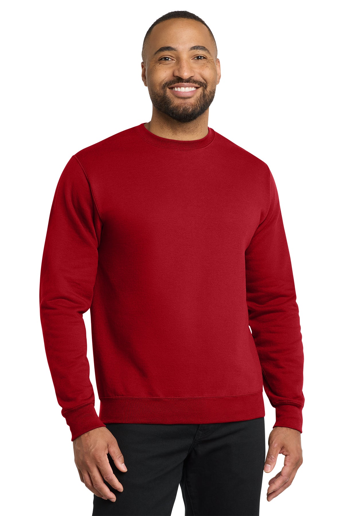 Port & Co® PC78 Core Fleece Crewneck Sweatshirt - Red