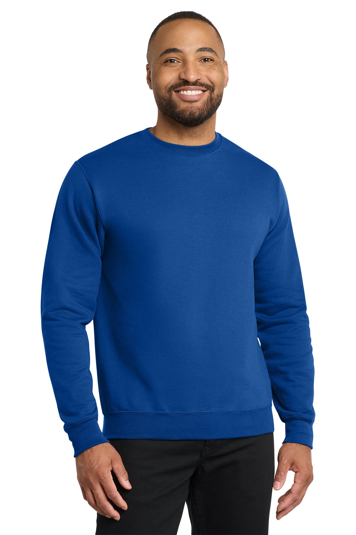 Port & Co PC78 Core Fleece Crewneck Sweatshirt in Royal