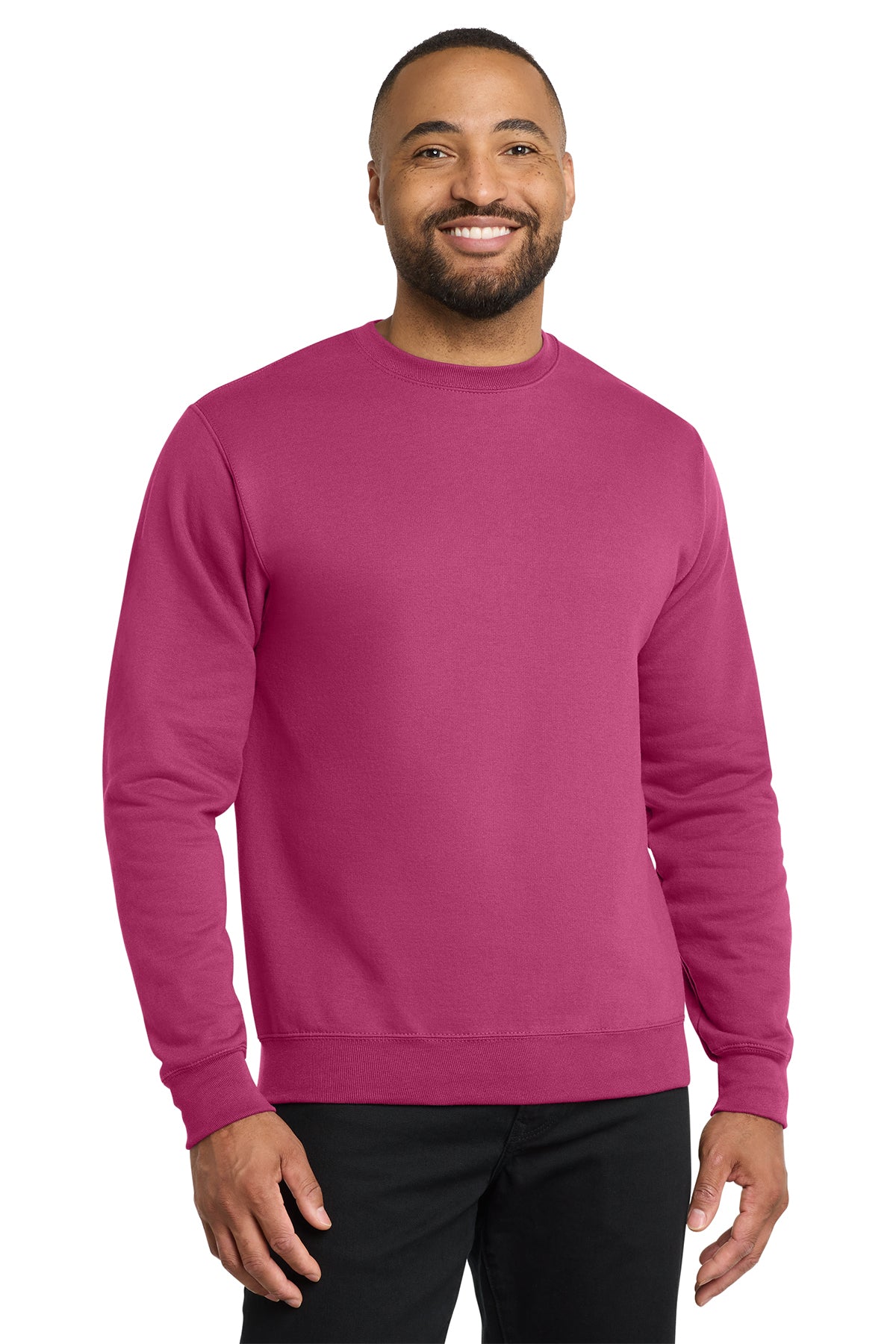 Port & Co® PC78 Core Fleece Crewneck Sweatshirt - Sangria