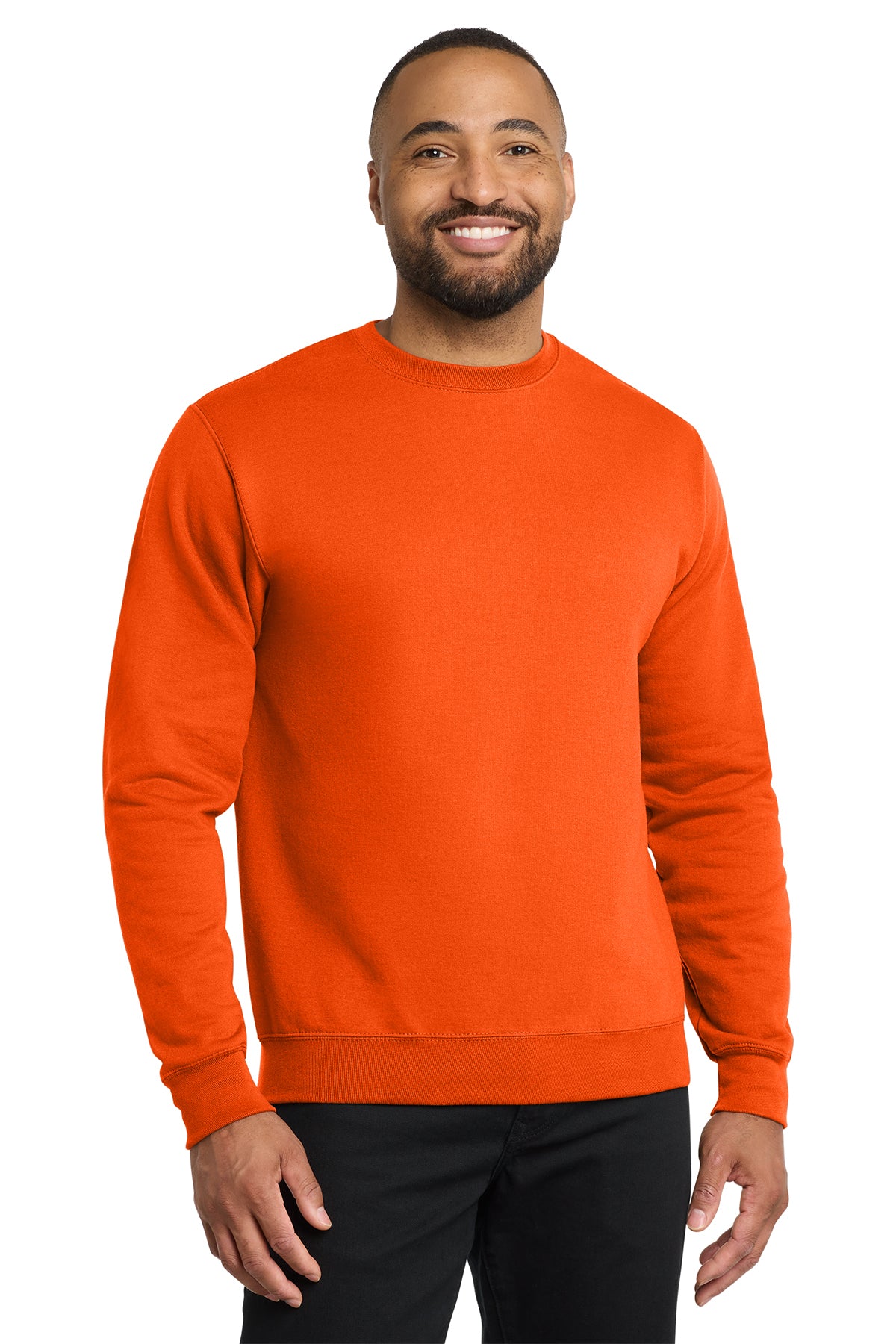 Port & Co® PC78 Core Fleece Crewneck Sweatshirt - S. Orange