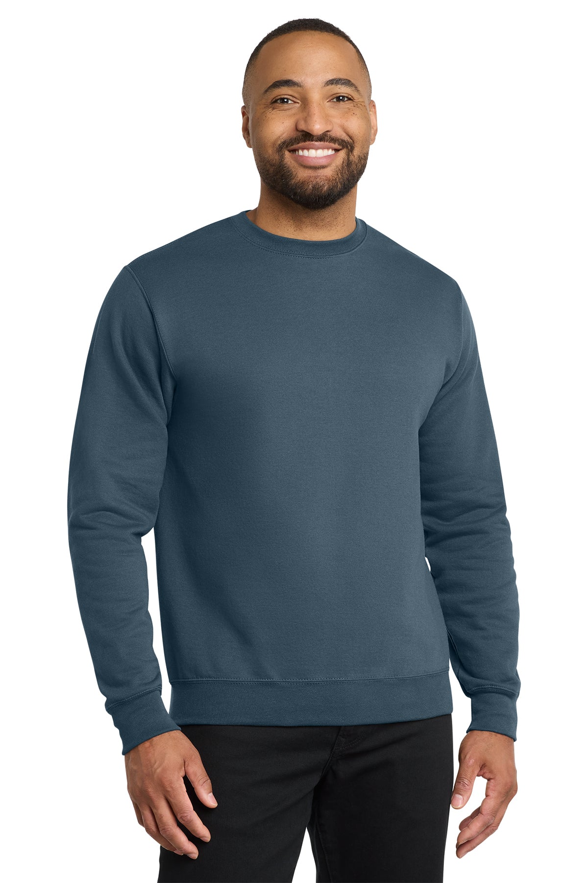 Port & Co® PC78 Core Fleece Crewneck Sweatshirt - Steel Blue