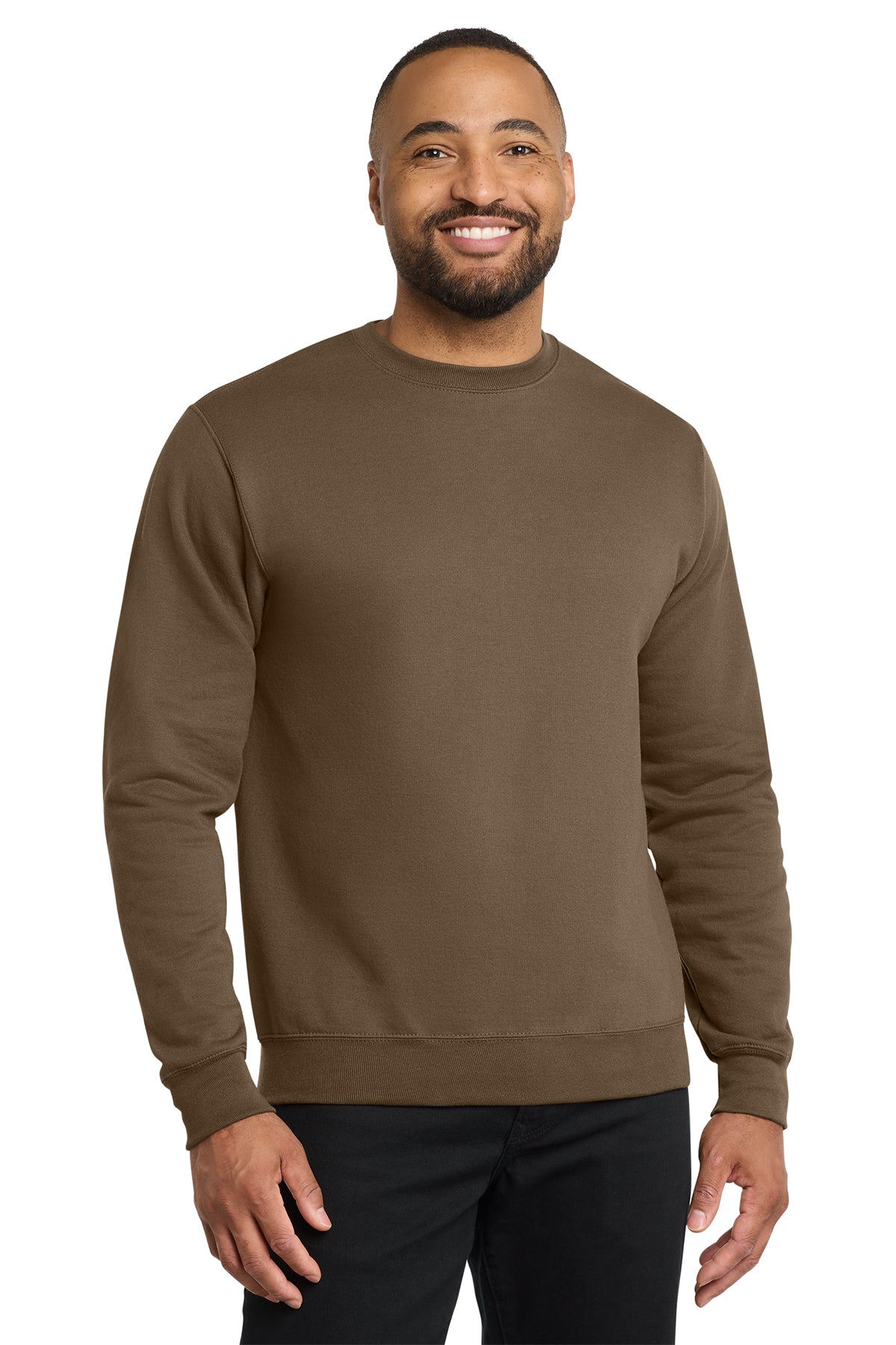 Port & Co® PC78 Core Fleece Crewneck Sweatshirt - Woodland Brown