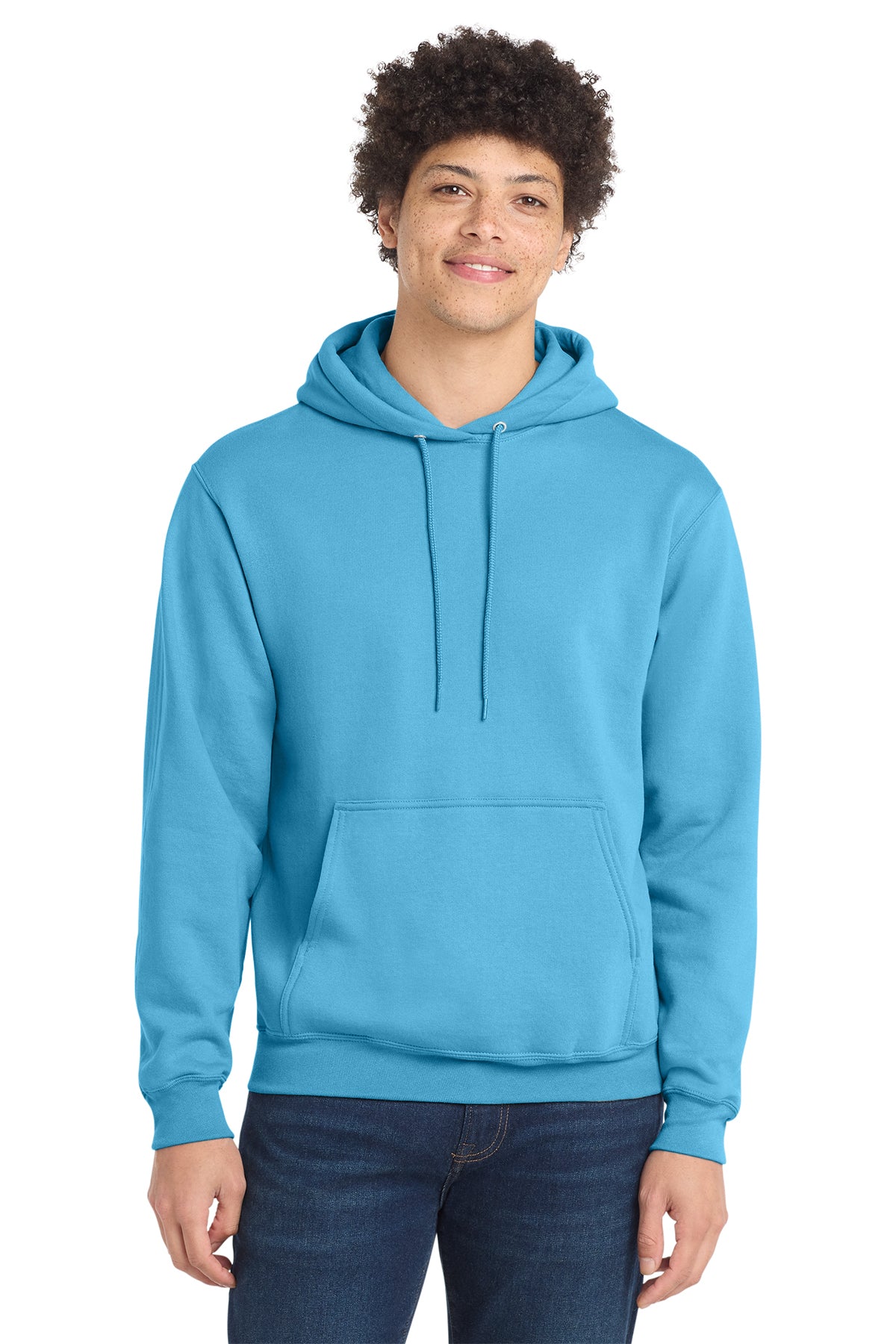 Port & Co® PC78H Core Fleece Pullover Hooded Sweatshirt - Aquatic Blue