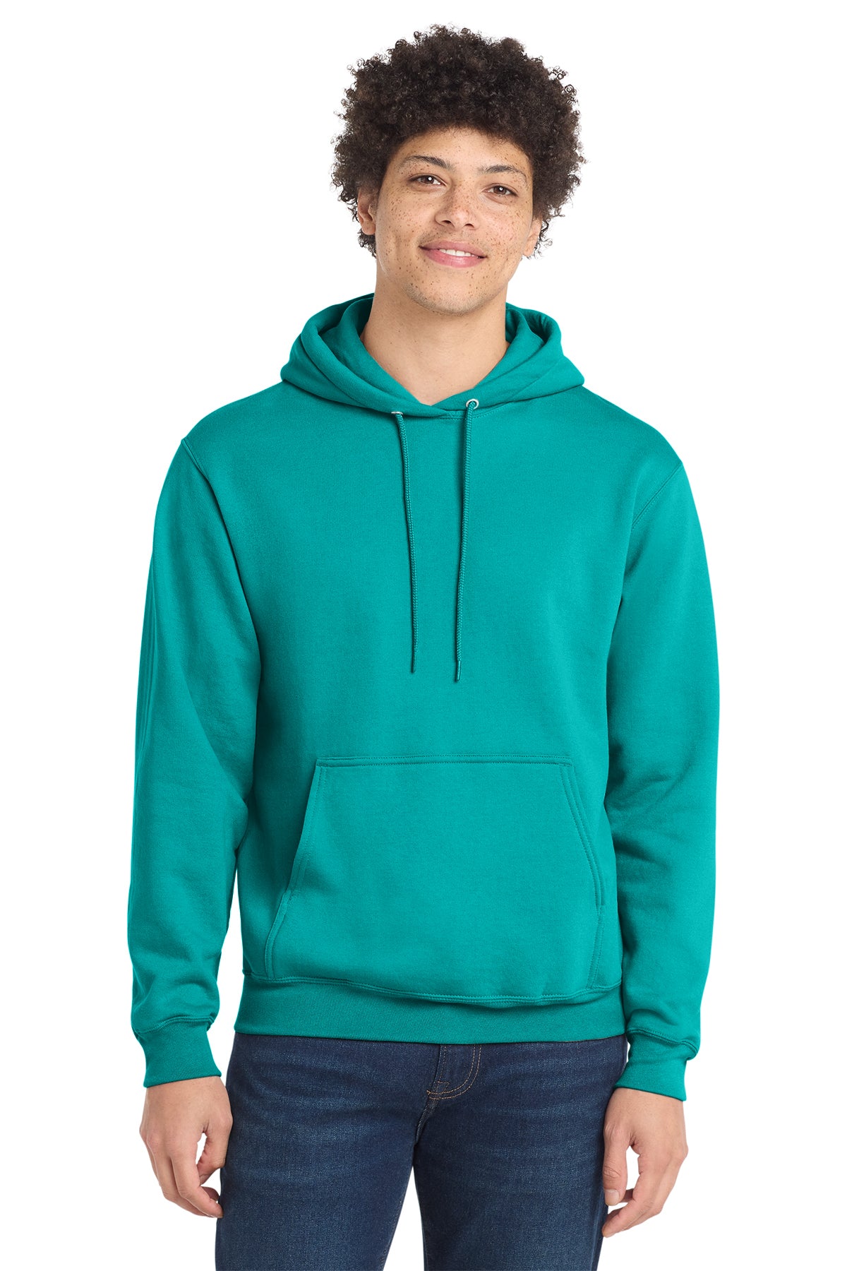 Port & Co® PC78H Core Fleece Pullover Hooded Sweatshirt - Bright Aqua