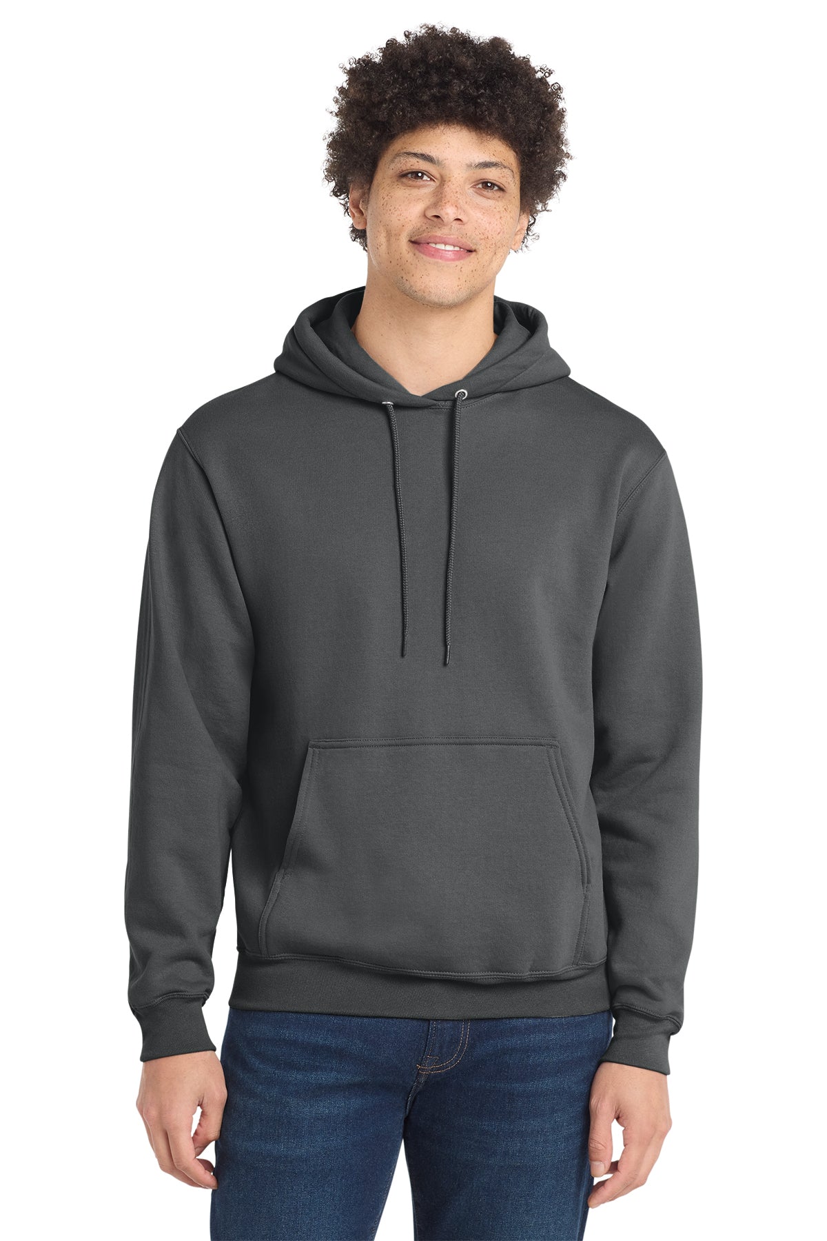 Port & Co® PC78H Core Fleece Pullover Hooded Sweatshirt - Charcoal