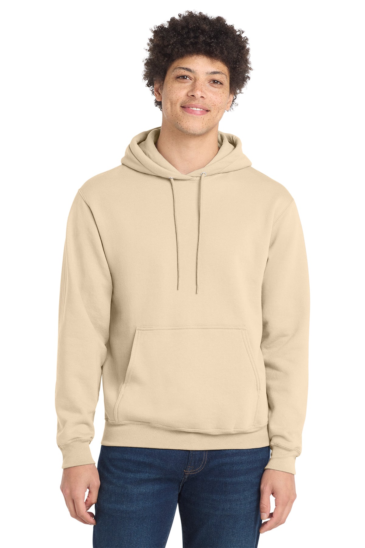 Port & Co® PC78H Core Fleece Pullover Hooded Sweatshirt - Creme
