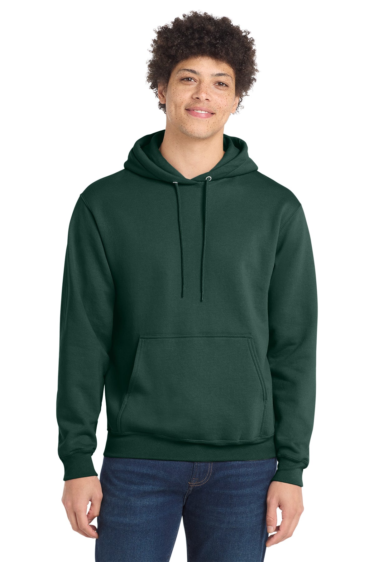Port & Co PC78H Core Fleece Pullover Hooded Sweatshirt in Dark Green