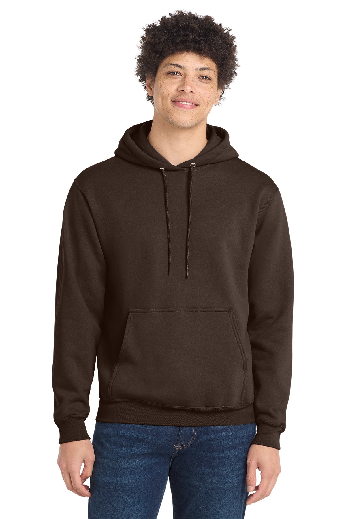 Port & Co® PC78H Core Fleece Pullover Hooded Sweatshirt - Dark Chocolate Brown