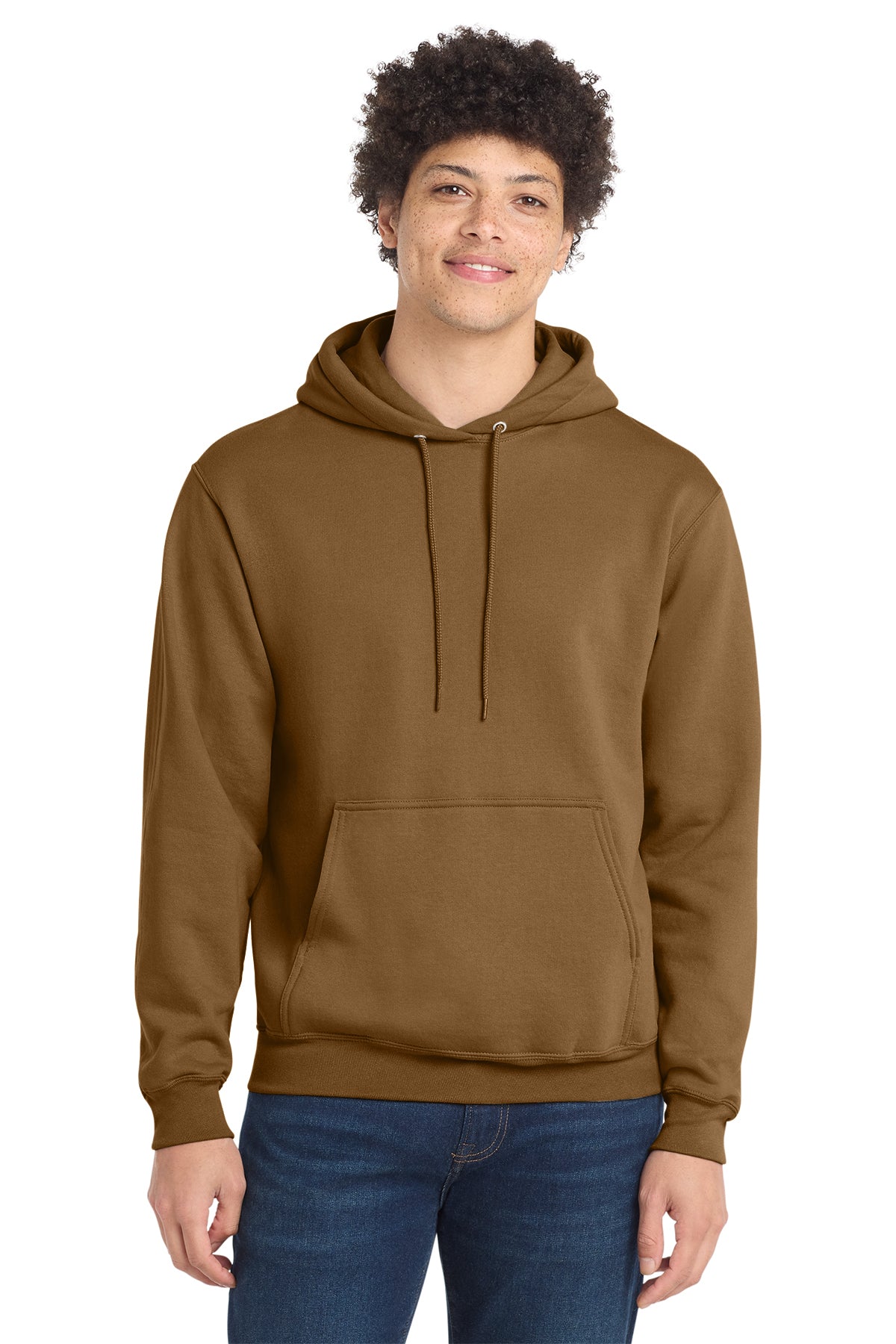 Port & Co® PC78H Core Fleece Pullover Hooded Sweatshirt - Duck Brown